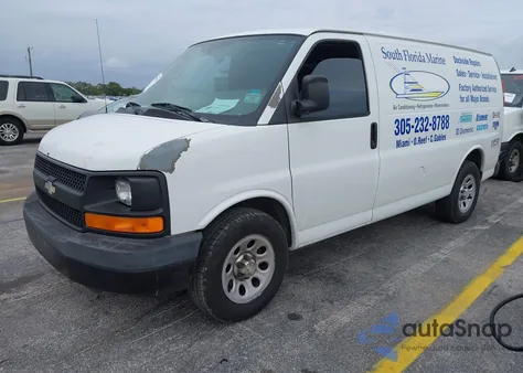 2010 Chevrolet Express G1500 from USA, damaged, VIN 1GCUGADX9A1117100